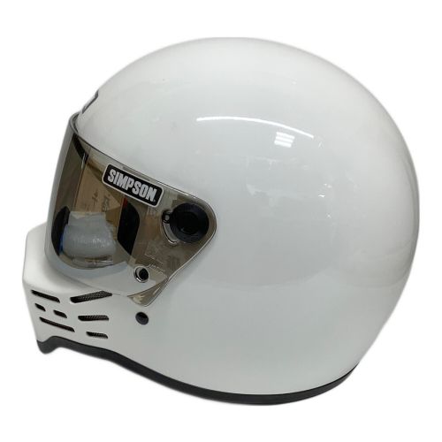 NORIX フルウフェイスヘルメット M30 ホワイト SIMPSON PSCマーク(バイク用ヘルメット)有