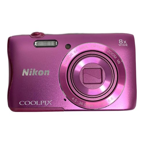 Nikon (ニコン) コンパクトデジタルカメラ COOLPIX S3700 2005万画素(有効画素) 1/2.3型CCD 専用電池 SDカード対応 通常：ISO80～3200 1.1コマ/秒 1～1/1500 秒 22033943