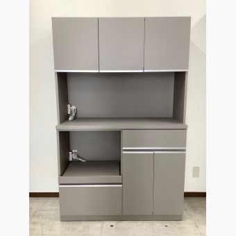 手作り家具工房日本の匠 レンジボード グレー 264 3枚扉