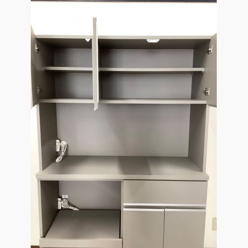 手作り家具工房日本の匠 レンジボード グレー 264 3枚扉