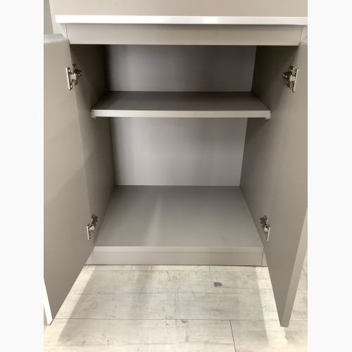 手作り家具工房日本の匠 レンジボード グレー 264 3枚扉