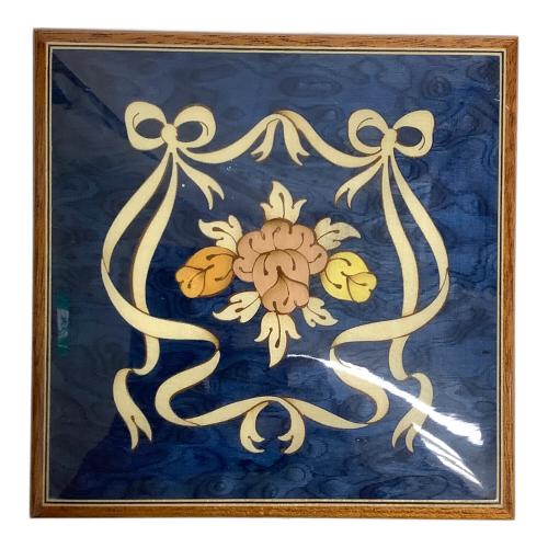 アクセサリーケース オルゴール付 イタリア製 イタリア製 ブルー