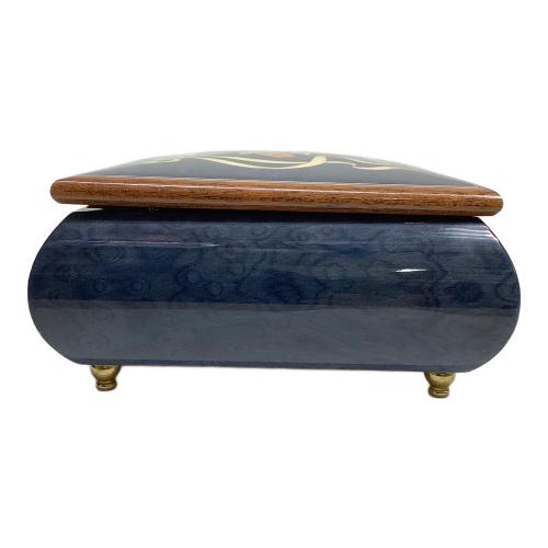 アクセサリーケース オルゴール付 イタリア製 イタリア製 ブルー