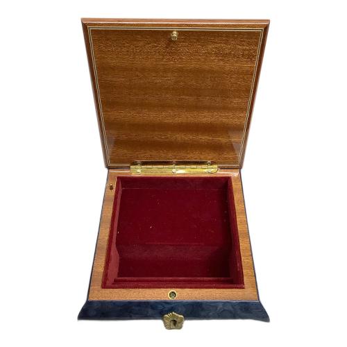 アクセサリーケース オルゴール付 イタリア製 イタリア製 ブルー