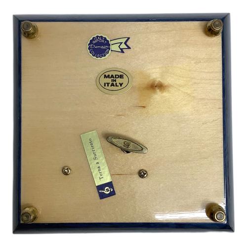 アクセサリーケース オルゴール付 イタリア製 イタリア製 ブルー