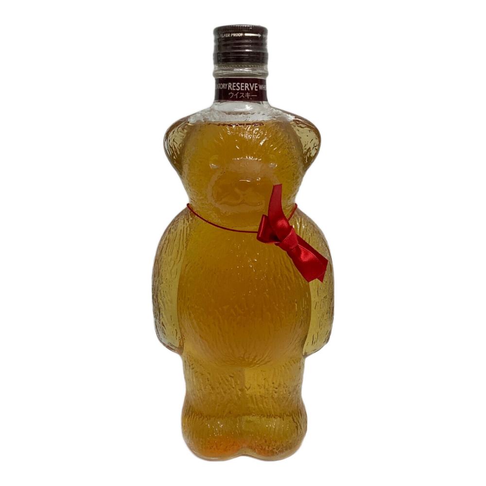 サントリー RESERVE WHISKY 600ml クマさん型ボトル 未開封
