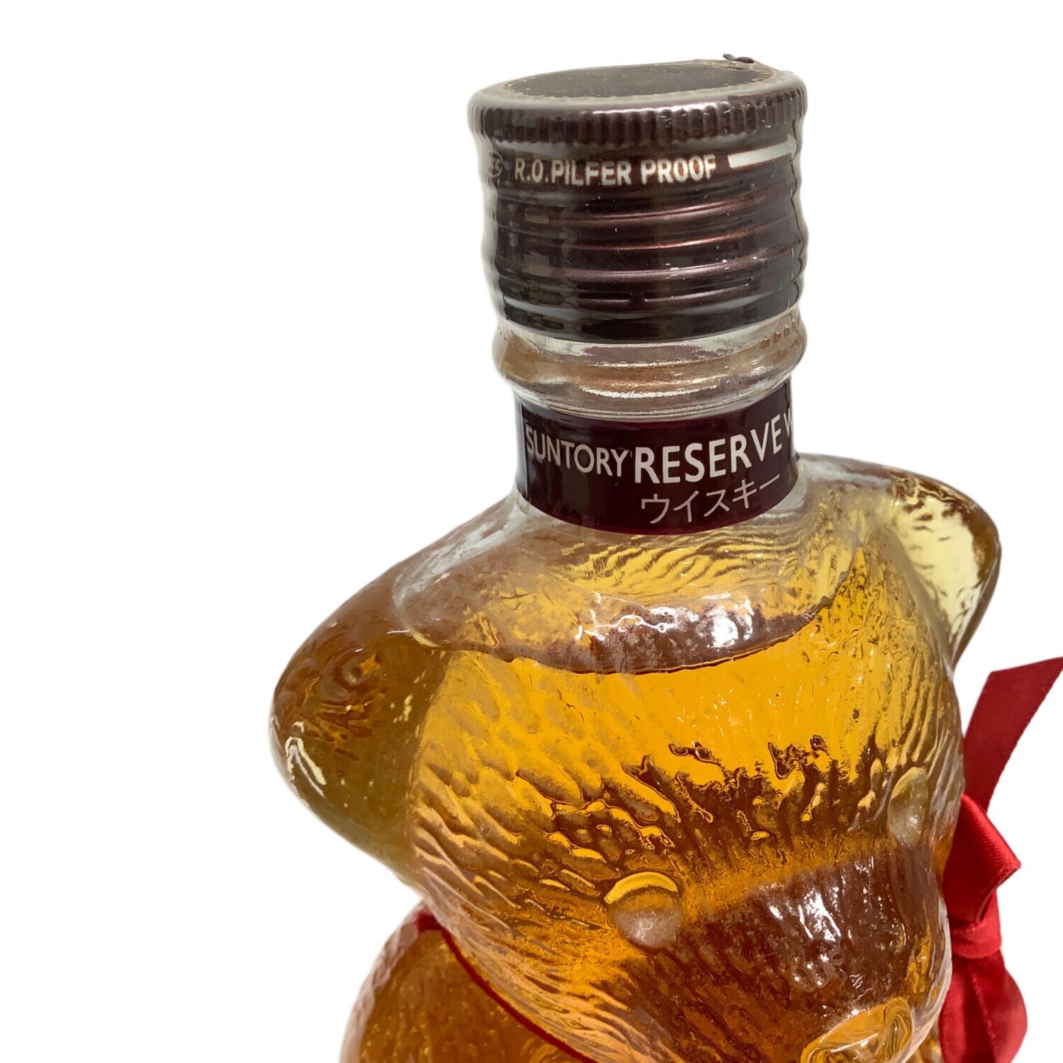 サントリー RESERVE WHISKY 600ml クマさん型ボトル 未開封