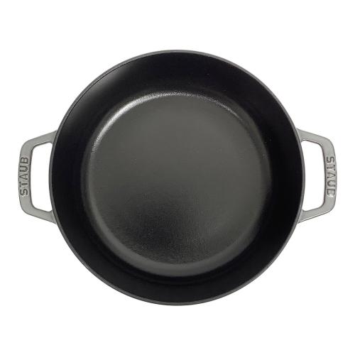 Staub (ストウブ) 両手鍋 SIZE 24cm グレー