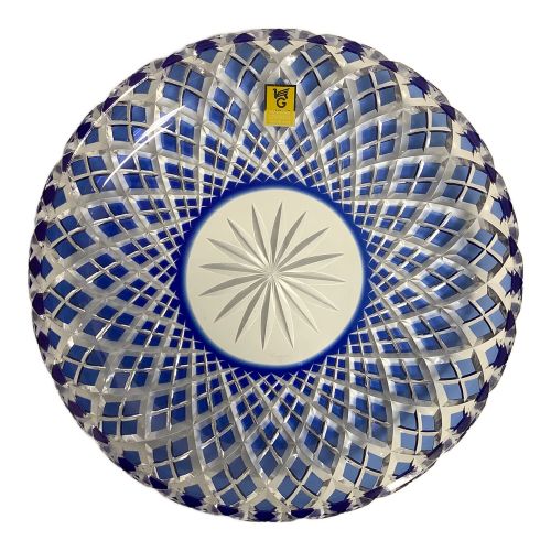 江戸切子 (エドキリコ) 中皿 カガミクリスタル