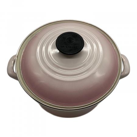 LE CREUSET (ルクルーゼ) キャセロール SIZE 20cm ピンク 【IH対応