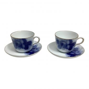 大倉陶園 (オオクラトウエン) カップ&ソーサー ブルーローズ(8211) 2Pセット