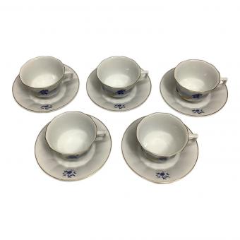 ROYAL COPENHAGEN (ロイヤル・コペンハーゲン) カップ&ソーサー 絹谷幸二 日月天祥富嶽 青富士 5Pセット