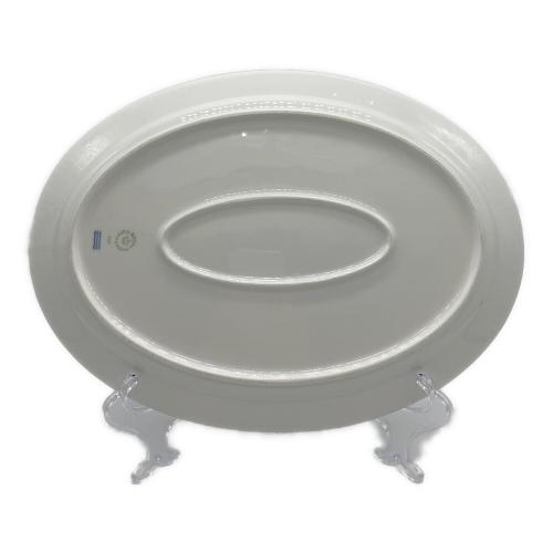 ROYAL COPENHAGEN (ロイヤル・コペンハーゲン) 楕円プレート ヨゴレ有 フルーテッド・シグネチャー