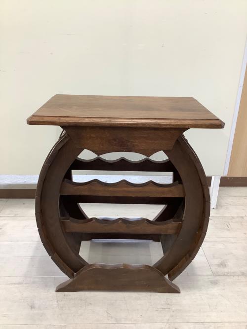 樽型ワインラック ダークブラウン アンティーク調