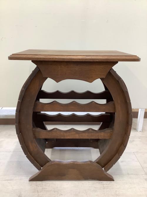 樽型ワインラック ダークブラウン アンティーク調