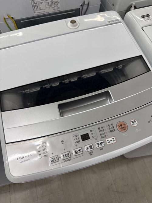 AQUA (アクア) 全自動洗濯機 178 4.5kg AQW-S4P 2023年製 クリーニング済 50Hz／60Hz