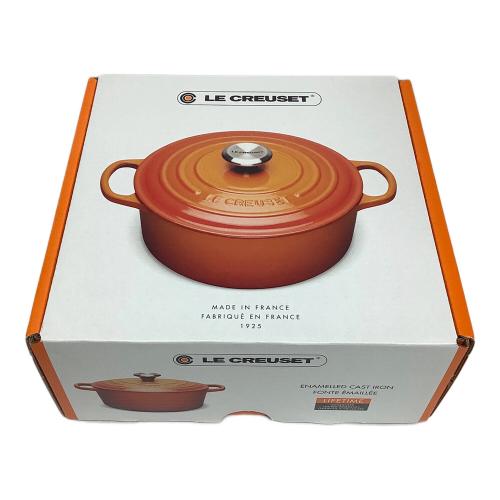LE CREUSET (ルクルーゼ) 両手鍋 レッド 未使用品 シグニチャー ココット・ロンド