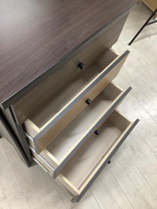 ニトリ チェストラック ブラウン×ナチュラル 235 4段引き出し 3段ラック