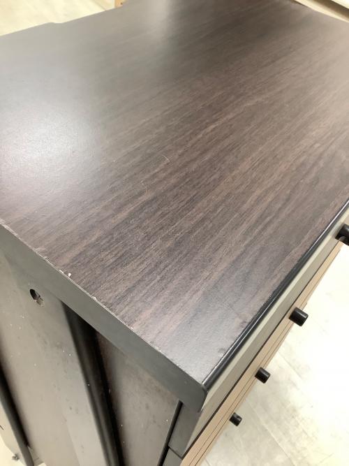 ニトリ チェストラック ブラウン×ナチュラル 235 4段引き出し 3段ラック