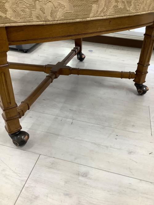 DREXEL HERITAGE (ドレクセルヘリテイジ) アームチェアー グレー×ブラウン 430 キャスター付