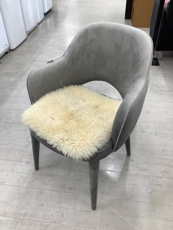 ダイニングチェアー ライトグレー 80225 クッションセット スウェード