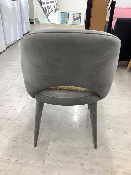 ダイニングチェアー ライトグレー 80225 クッションセット スウェード