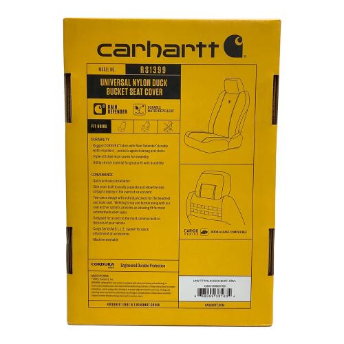 CarHartt (カーハート) UNIVERSAL NYLON DUCK BUCKET SEAT COVER グレー