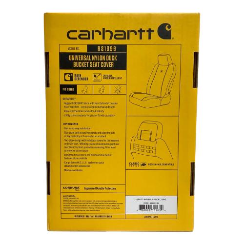 CarHartt (カーハート) UNIVERSAL NYLON DUCK BUCKET SEAT COVER グレー