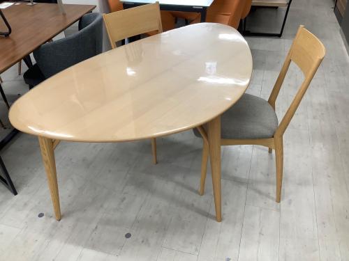 ACTUS (アクタス) ダイニング3点セット ナチュラル×グレー 245 KULAUM