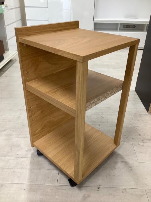 無印良品 (ムジルシリョウヒン) レンジボード ナチュラル 95 2枚扉 オーク材