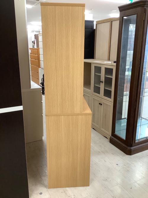 無印良品 (ムジルシリョウヒン) レンジボード ナチュラル 95 2枚扉 オーク材