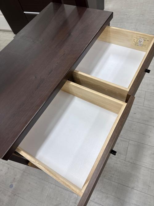 ニトリ チェストラック ブラウン×ナチュラル 274 4段 ランダム2