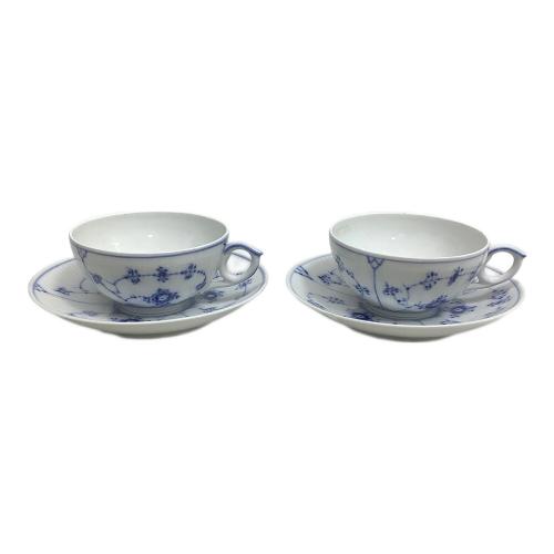 ROYAL COPENHAGEN (ロイヤル・コペンハーゲン) カップ&ソーサー ブルーフルーテッド・プレイン 2Pセット