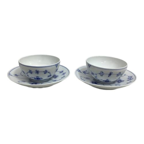ROYAL COPENHAGEN (ロイヤル・コペンハーゲン) カップ&ソーサー ブルーフルーテッド・プレイン 2Pセット