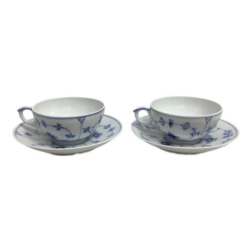 ROYAL COPENHAGEN (ロイヤル・コペンハーゲン) カップ&ソーサー ブルーフルーテッド・プレイン 2Pセット