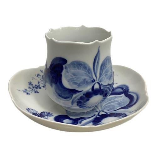 Meissen (マイセン) カップ&ソーサー 内部ヨゴレ有 ブルーオーキッド