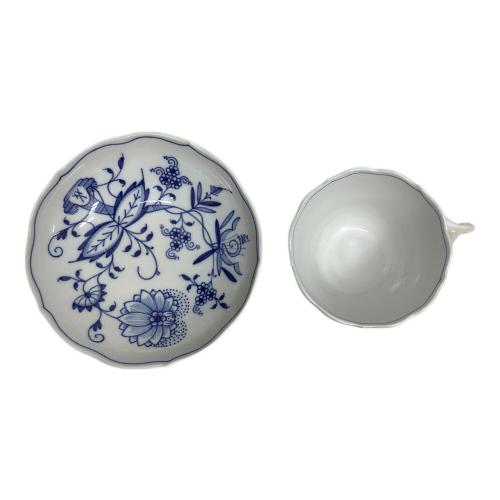 Meissen (マイセン) カップ&ソーサー 内部ヨゴレ有 ブルーオニオン