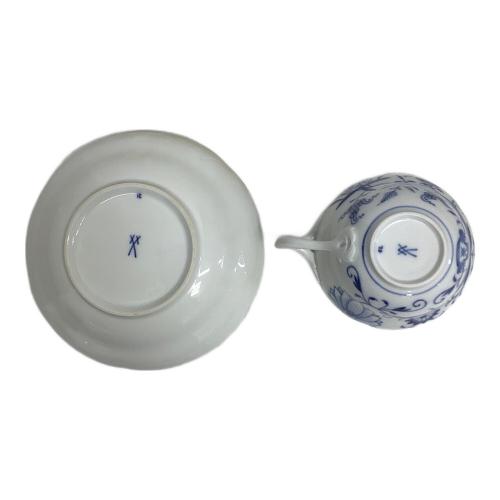 Meissen (マイセン) カップ&ソーサー 内部ヨゴレ有 ブルーオニオン