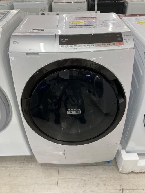 HITACHI (ヒタチ) ドラム式洗濯乾燥機 BD-SX110CL 2019年製 輸送用ボルト欠品 164