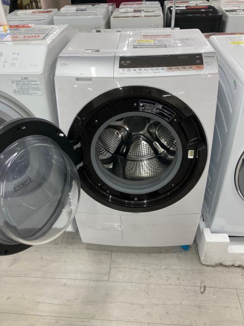 HITACHI (ヒタチ) ドラム式洗濯乾燥機 BD-SX110CL 2019年製 輸送用ボルト欠品 164