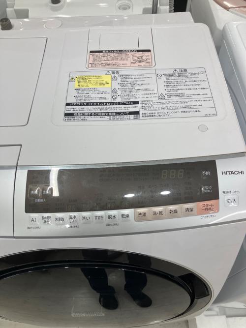 HITACHI (ヒタチ) ドラム式洗濯乾燥機 BD-SX110CL 2019年製 輸送用ボルト欠品 164