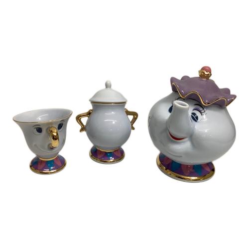 DISNEY (ディズニー) ティーポットセット ポット夫人&チップ 3Pセット