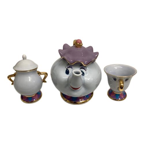 DISNEY (ディズニー) ティーポットセット ポット夫人&チップ 3Pセット