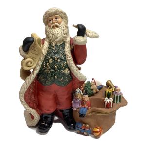 PARTYLITE（パーティーライト） クリスマスキャンドルスタンド サンタモチーフ キャンドル付