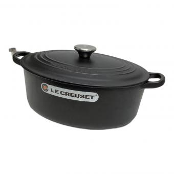 LE CREUSET (ルクルーゼ) 両手鍋 SIZE 27cm ブラック ココット・オーバル