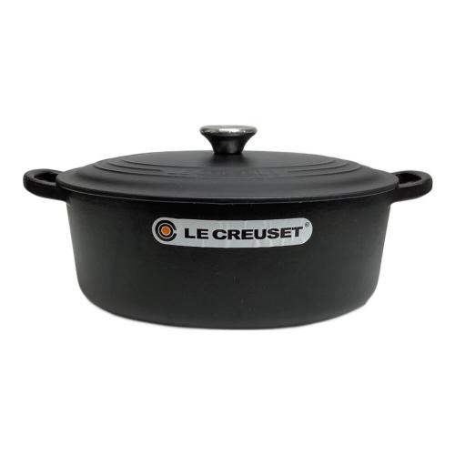 LE CREUSET (ルクルーゼ) 両手鍋 SIZE 27cm ブラック ココット・オーバル