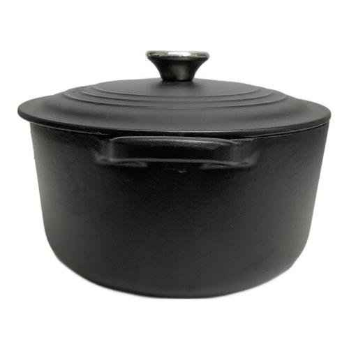 LE CREUSET (ルクルーゼ) 両手鍋 SIZE 27cm ブラック ココット・オーバル
