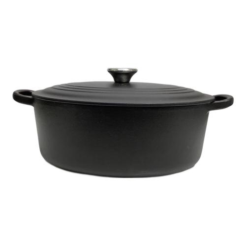 LE CREUSET (ルクルーゼ) 両手鍋 SIZE 27cm ブラック ココット・オーバル
