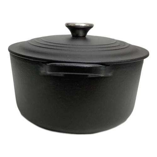 LE CREUSET (ルクルーゼ) 両手鍋 SIZE 27cm ブラック ココット・オーバル