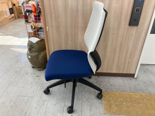 VILAGE オフィスチェア ネイビー×ホワイト